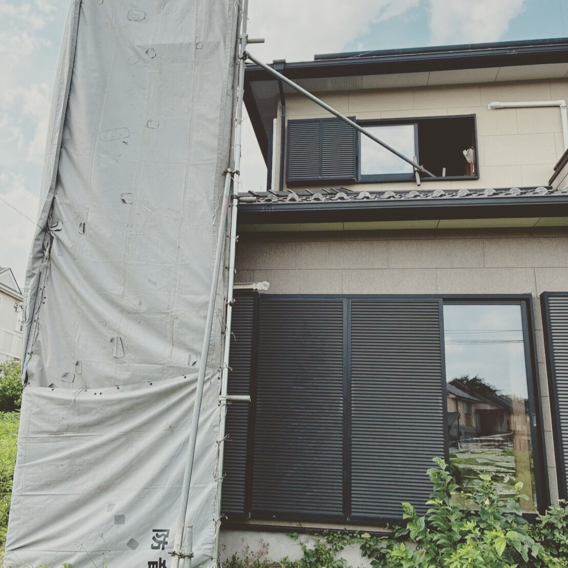 工事現場での静けさ🌿