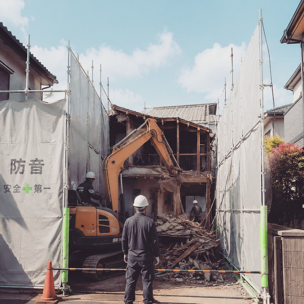 狭い場所での解体工事、私たちにお任せください⛏️