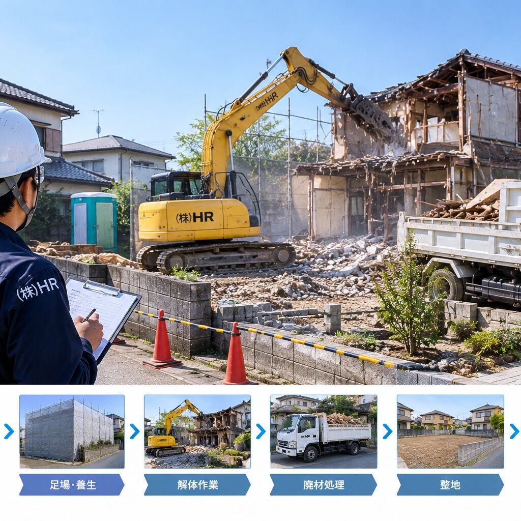 解体工事のプロセスは複雑で、計画が鍵となります🏗️最初の調査